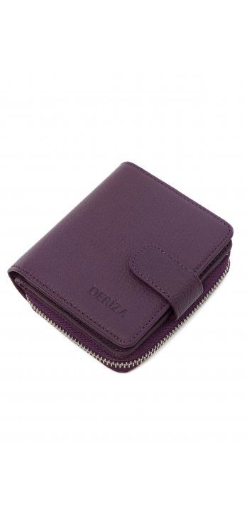 Женский кожаный кошелек Maribo Mini цвета сливы